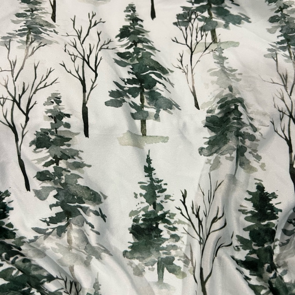 Forest Print Fabric Crib Sheet +